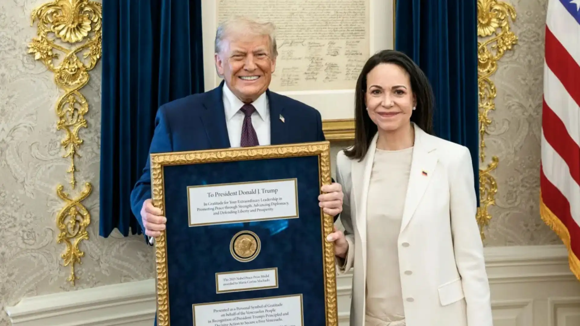 María Corina agradou Trump com Nobel, mas EUA agora apostam na interina da Venezuela