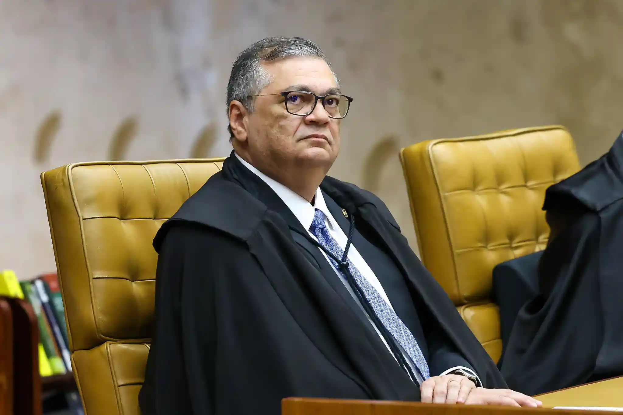 Ministro do STF Flávio Dino em Sessão plenária do STF, 4 de agosto de 2026.