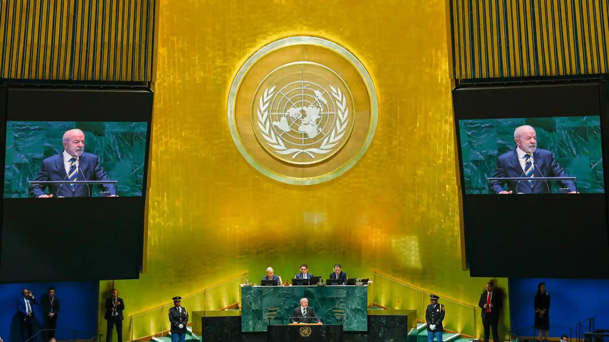 Presidente da República, Luiz Inácio Lula da Silva, durante Abertura do Debate Geral de Alto Nível da 81.ª Sessão Ordinária da Assembleia Geral das Nações Unidas, realizado na Sede das Nações Unidas, Nova York - EUA, 22 de setembro de 2026